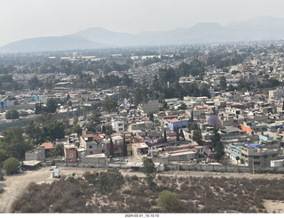 22 a23. aerial - airline flight to Mexico City