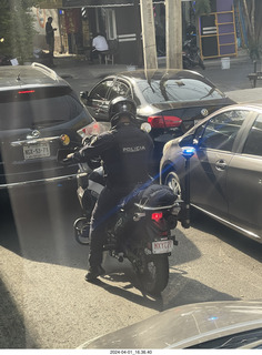 115 a24. Mexico City - Coyoacan - policeman