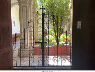 78 a24. San Miguel de Allende - inside the church looking out