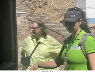 43 a24. our guide Alejandra (in green)