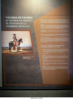 75 a24. town of Tequila tour - horse museum sign