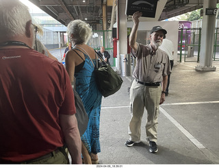 103 a24. Astro Trails Brian McGee with sign