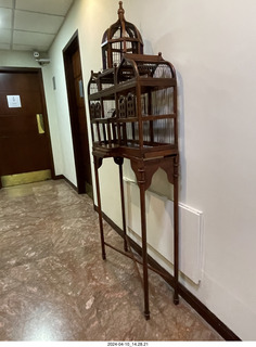 221 a24. birdcage in lounge