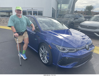 my new VW Golf R + Adam