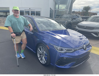 my new VW Golf R + Adam