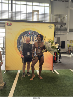 NPC Valley of the Sun Championships - Wings of Strength show - Anthony Sheppard asked to take the medal off to show his abs