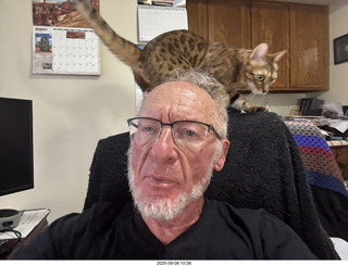 Anthony Junior and cat Potato