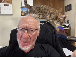 Anthony Junior and cat Potato
