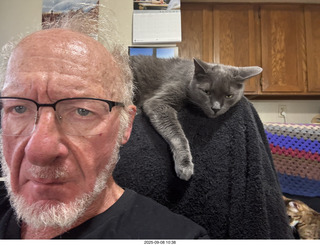 Adam and cat Pickle