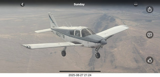 Tyler flying N8377W