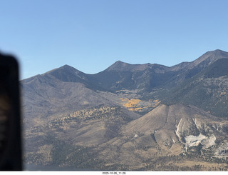 262 a2n. aerial - Humphrey's Peak with yellow-turning leaves