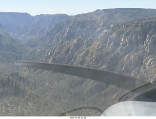 284 a2n. aerial - flying in Oak Creek Canyon, Arizona