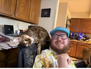 Noah and cat Pickle