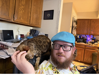 Noah and cat Pickle