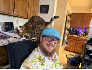Noah and cat Pickle