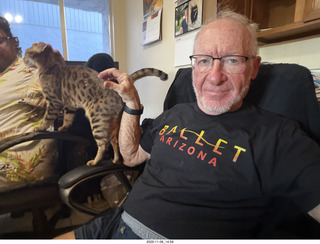 Adam and cat Pickle