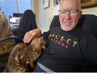 Adam and cat Pickle