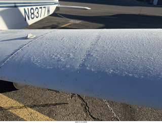 9 a2q. Utah - Canyonlands Field (CNY) - N8377W - frost on the wings