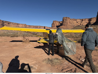 30 a2q. Utah - Mineral Canyon airstrip - yellow Husky NII8WY pilots