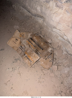 120 a2q. Utah - Mineral Canyon hike - inside the mine