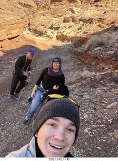 209 a2q. Utah -  Mineral Canyon hike - Adam, Heather, and Tyler