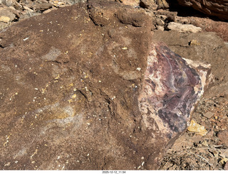 225 a2q. Utah -  Mineral Canyon hike - purple rock