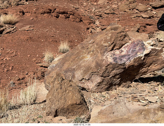 230 a2q. Utah -  Mineral Canyon hike - purple rock
