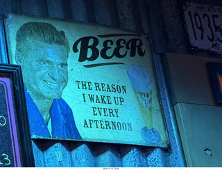 706 a2q. sign Beer THE REASON I WAKE UP EVERY AFTERNOON