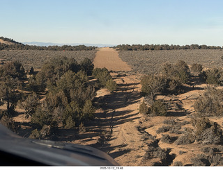 712 a2q. landing at airstrip