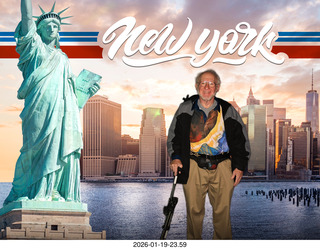 New York City - Manhattan - American Museum of Natural History - Adam photoshop