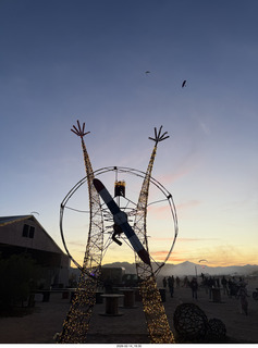 Arizona Flying Circus - man figure - sunset