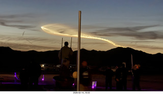 Arizona Flying Circus - night - Elon Musk launch contrail