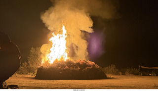 Arizona Flying Circus - night - Christmas trees on fire