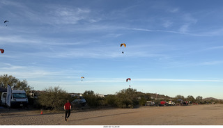 Arizona Flying Circus - night - Christmas trees on fire - helper - Mo - Adam