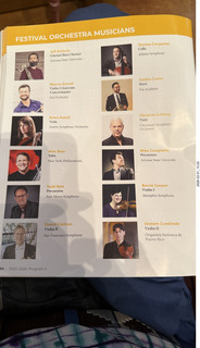 Arizona Musicfest - Festival Orchestra program