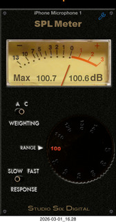 Arizona Musicfest - Festival Orchestra - sound pressure level (dB-SPL)