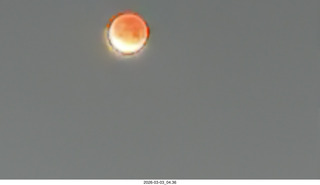 iPhone picture of total lunar eclipse