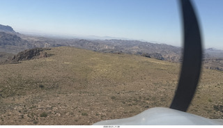aerial - flight back from Grapevine to Mesa