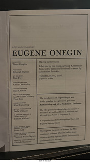 New York City - Lincoln Center - Metropolitan Opera - Eugene Onegin