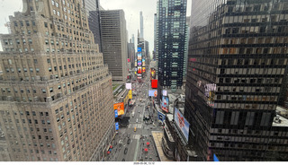 New York City - One Times Square glass floor + Adam