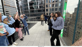 New York City - One Times Square glass floor + Adam