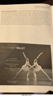 New York City Ballet program