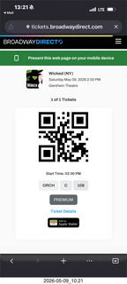 tickets for Wicked