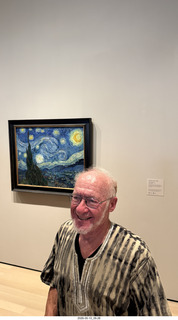 New York City - MoMA - Van Gogh - Starry Night + Adam