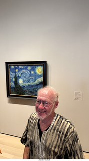 New York City - MoMA - Van Gogh - Starry Night + Adam