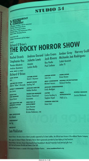 New York City - Rocky Horror Show program