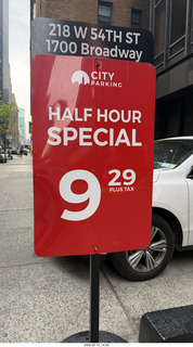New York City - expensive parking